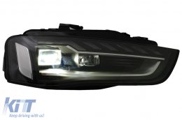 Teljes LED Első Lámpa AUDI A4 B8.5 Facelift (2012-2015) modellekhez, dinamikus, fekete, A4 B9.5 Dizájn-image-6088119