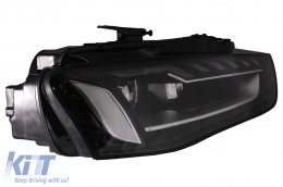 Teljes LED Első Lámpa AUDI A4 B8.5 Facelift (2012-2015) modellekhez, dinamikus, fekete, A4 B9.5 Dizájn-image-6088127