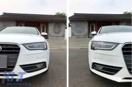 Teljes LED Első Lámpa AUDI A4 B8.5 Facelift (2012-2015) modellekhez, dinamikus, fekete, A4 B9.5 Dizájn-image-6088275
