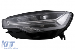 Teljes LED Első Lámpa Audi A6 4G (2011-2014) modellekhez, Facelift dizájn, átalakítás Xenonról LED-re-image-6102715