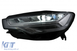 Teljes LED Első Lámpa Audi A6 4G (2011-2014) modellekhez, Facelift dizájn, átalakítás Xenonról LED-re-image-6102718