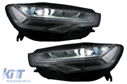 Teljes LED Első Lámpa Audi A6 4G (2011-2014) modellekhez, Facelift dizájn, átalakítás Xenonról LED-re-image-6102719