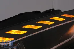 Teljes LED fényszóró AUDI A4 B8.5 Facelift (2012-2015) modellekhez, dinamikus, fekete, A4 B9.5 dizájn-image-6088118