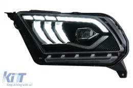 Teljes LED fényszóró Ford Mustang V (2010-2014), dinamikus irányjelzővel-image-6089468
