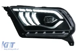 Teljes LED fényszóró Ford Mustang V (2010-2014), dinamikus irányjelzővel-image-6089469