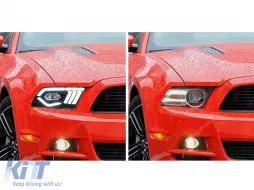 Teljes LED fényszóró Ford Mustang V (2010-2014), dinamikus irányjelzővel-image-6089675