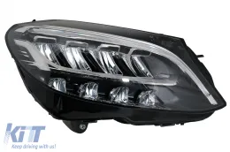 Teljes LED fényszóró Mercedes C-osztály W205 S205 (2014-2018), halogén, LHD-image-6075590