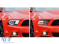 Teljes LED fényszórók Ford Mustang V (2010-2014) modellekhez, dinamikus irányjelző -image-6089675