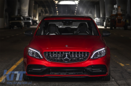 Teljes LED fényszórók Mercedes C-osztály W205 S205 (2014-2018) halogénről való váltáshoz-image-6075587