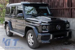 Teljes LED fényszórók MERCEDES G-osztály W463 (2005-2017) Fekete Facelift 2018 Design-image-6048052