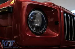 Teljes LED fényszórók MERCEDES G-osztály W463 (2005-2017) Fekete Facelift 2018 Design-image-6088978