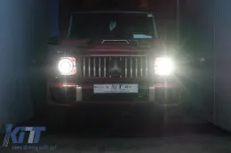 Teljes LED fényszórók MERCEDES G-osztály W463 (2005-2017) Fekete Facelift 2018 Design-image-6088987