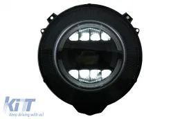 Teljes LED fényszórók MERCEDES G-osztály W463 (2005-2017) Fekete Facelift 2018 Design-image-6098502