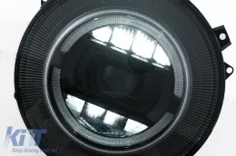 Teljes LED fényszórók MERCEDES G-osztály W463 (2005-2017) Fekete Facelift 2018 Design-image-6098503