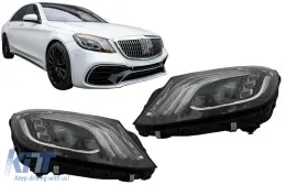Teljes LED fényszórók MERCEDES S-osztály W222 Maybach X222 13-17 Facelift modellhez-image-6082456