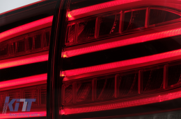 Teljes LED hátsó lámpa Mercedes M-osztály W166 (2012-2015) modellekhez, piros fehér balkormányos-image-6075023