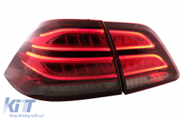Teljes LED hátsó lámpa Mercedes M-osztály W166 (2012-2015) modellekhez, piros fehér balkormányos-image-6075028