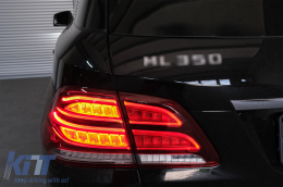 Teljes LED hátsó lámpa Mercedes M-osztály W166 (2012-2015) modellekhez, piros fehér balkormányos-image-6085982