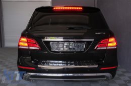 Teljes LED hátsó lámpa Mercedes M-osztály W166 (2012-2015) modellekhez, piros fehér balkormányos-image-6085983
