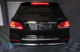 Teljes LED hátsó lámpa Mercedes M-osztály W166 (2012-2015) modellekhez, piros fehér balkormányos-image-6085987