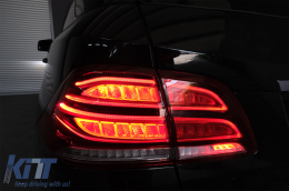 Teljes LED hátsó lámpa Mercedes M-osztály W166 (2012-2015) modellekhez, piros fehér balkormányos-image-6085988