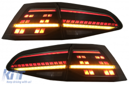 
Teljes LED Hátsó lámpa VW Golf 7 és 7.5 VII (2012-2020) modellekhez, G7.5 dizájn, Dinamikus irányjelző, Füst-image-6082973