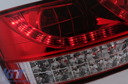Teljes LED hátsó lámpák Audi Q7 4L (2006-2009) piros átlátszó-image-6099533