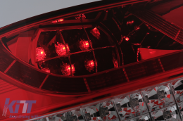 Teljes LED hátsó lámpák Audi Q7 4L (2006-2009) piros átlátszó-image-6099537
