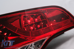 Teljes LED hátsó lámpák Audi Q7 4L (2006-2009) piros átlátszó-image-6099538