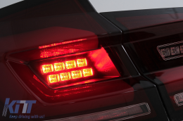 Teljes LED hátsó lámpák BMW 5 F10 (2011-2017) modellekhez, piros füst, dinamikus irányjelző-image-6096177