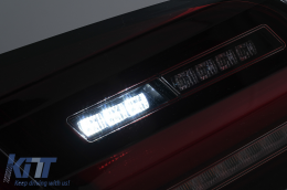 Teljes LED hátsó lámpák BMW 5 F10 (2011-2017) modellekhez, piros füst, dinamikus irányjelző-image-6096180