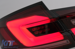 Teljes LED hátsó lámpák BMW 5 F10 (2011-2017) modellekhez, piros füst, dinamikus irányjelző-image-6096185