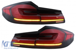 Teljes LED hátsó lámpák BMW 5 G30 szedán (2017-2019) modellekhez, LCI dizájn, dinamikus irányjelzőkkel -image-6096987