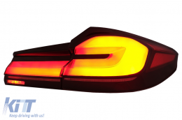 Teljes LED hátsó lámpák BMW 5 G30 szedán (2017-2019) modellekhez, LCI dizájn, dinamikus irányjelzőkkel -image-6096991