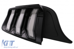Teljes LED hátsó lámpák Ford Mustang VI S550 (2015-2019) modellekhez, Füst átlátszó, dinamikus irányjelző -image-6088450