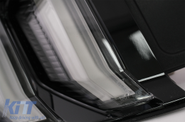 Teljes LED hátsó lámpák Ford Mustang VI S550 (2015-2019) modellekhez, Füst átlátszó, dinamikus irányjelző -image-6088452