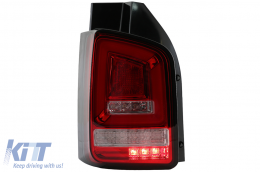 
Teljes LED Hátsó lámpák, Piros/fehér, VW Transporter V T5 (2003-2009) modellekhez-image-6073033