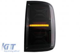 Teljes LED hátsó lámpák VW Amarok (2010-2020) modellekhez, dinamikus irányjelző, füst szín-image-6089546