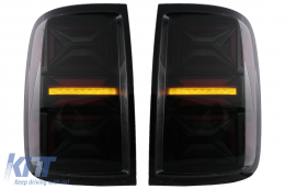 Teljes LED hátsó lámpák VW Amarok (2010-2020) modellekhez, dinamikus irányjelző, füst szín-image-6089547