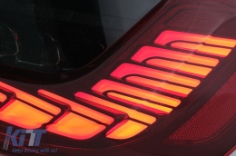 Teljesen LED hátsó lámpák BMW 3 G20 G28 M3 G80 szedán (2018-2022) modellekhez, Vörös füst, dinamikus irányjelző -image-6096541