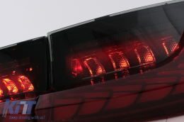 Teljesen LED hátsó lámpák BMW 3 G20 G28 M3 G80 szedán (2018-2022) modellekhez, Vörös füst, dinamikus irányjelző -image-6096547