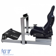 Tenzo-R Alu Sim Rig 2 Cockpit mit Bucket Seat Rennsimulator-image-6278766