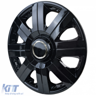 Tenzo-R II hubcaps 16 inch black gloss set of 4 wheel covers steel rims-image-6210957