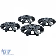 Tenzo-R II Radkappen 16 Zoll schwarz glänzend Satz von 4 Radabdeckungen Stahlfelgen-image-6210956