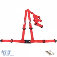 image-2-Tenzo-R Sport Harness Belt Safety Belt 3 Point Red with E Mark