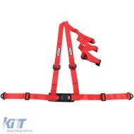 Tenzo-R Sport Harness Belt Sicherheitsgurt 3-Punkt rot mit E-Zeichen-image-6190823