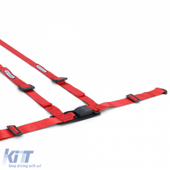 Tenzo-R Sport Harness Belt Sicherheitsgurt 3-Punkt rot mit E-Zeichen-image-6190824