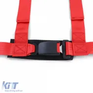 Tenzo-R Sport Harness Belt Sicherheitsgurt 3-Punkt rot mit E-Zeichen-image-6190825