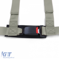 Tenzo-R Sport Harness Belt Sicherheitsgurt 3-Punkt grau mit E-Zeichen-image-6191485