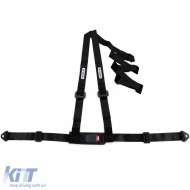 Tenzo-R Sport Harness Belt Sicherheitsgurt 3-Punkt schwarz mit E-Zeichen-image-6196827